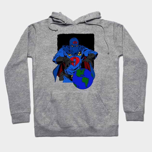 Cobra Commander - Blue Hoodie by BigOrangeShirtShop